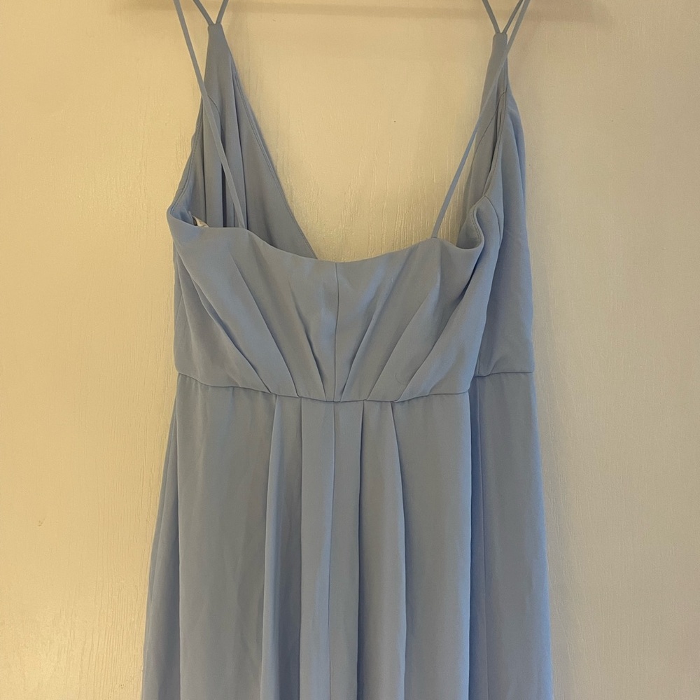 David’s Bridal “Double-Strap Georgette Wrap Dress” size 6 - Picture 7 of 12